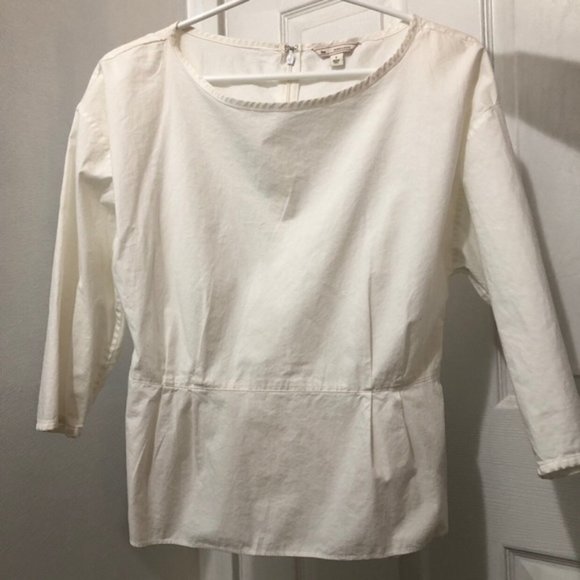 Gap Classic Cotton Peplum Blouse - Picture 1 of 3